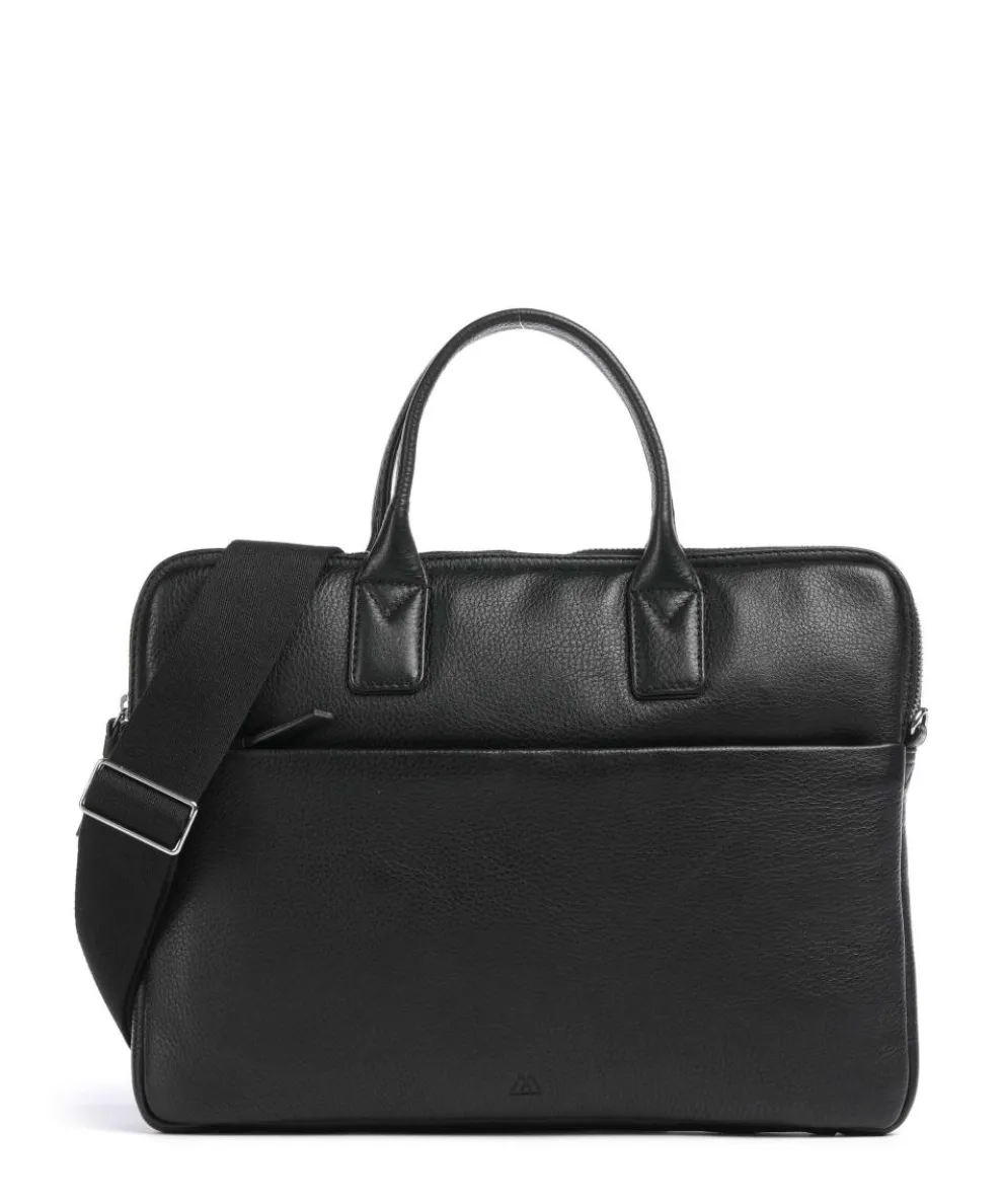 Wrap Briefcase 14″ grained cow leather black