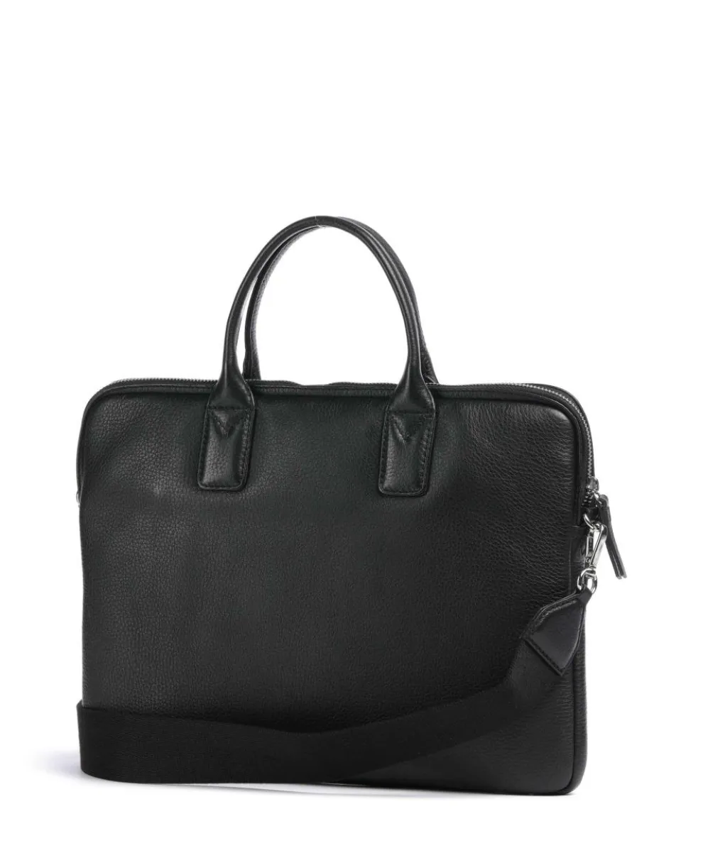 Wrap Briefcase 14″ grained cow leather black