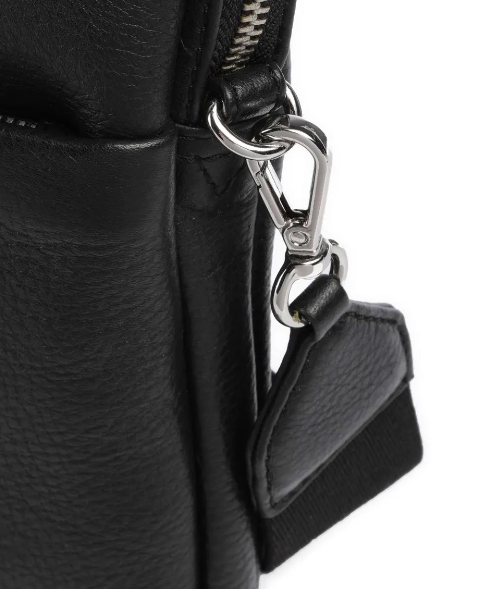 Wrap Briefcase 14″ grained cow leather black