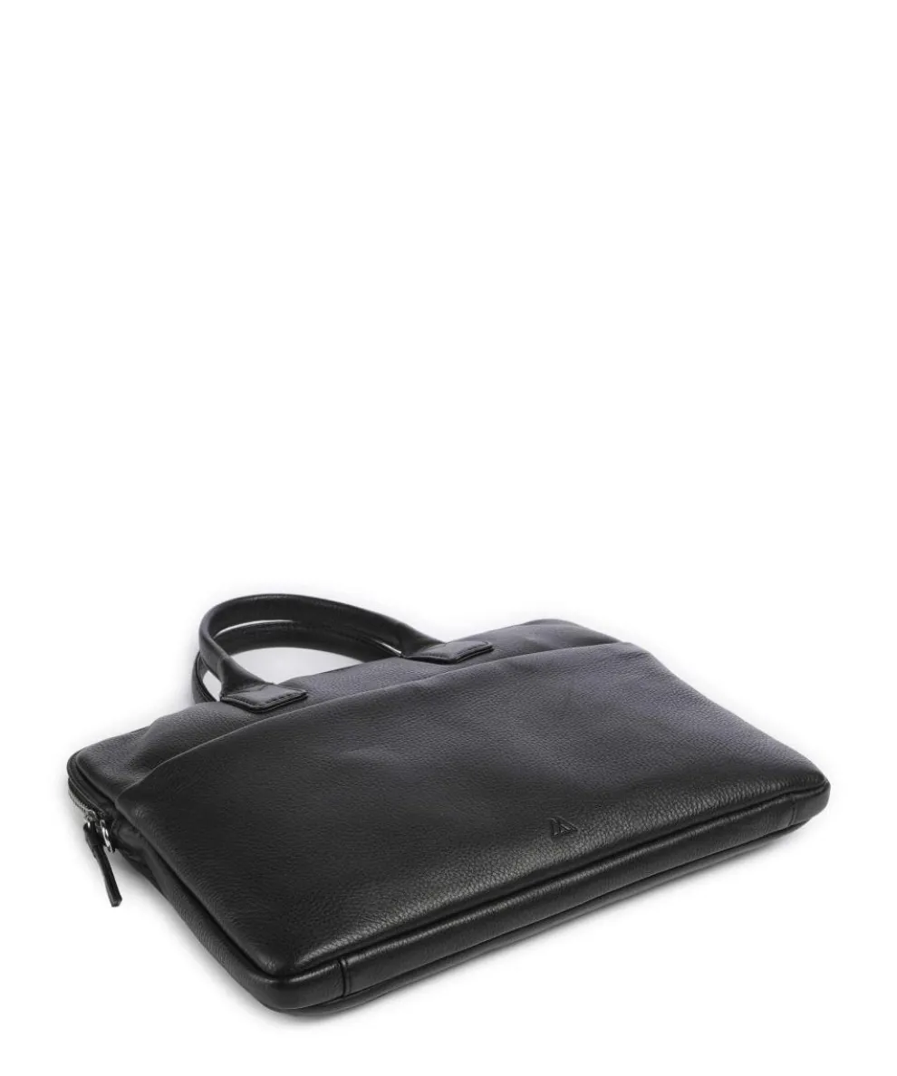 Wrap Briefcase 14″ grained cow leather black