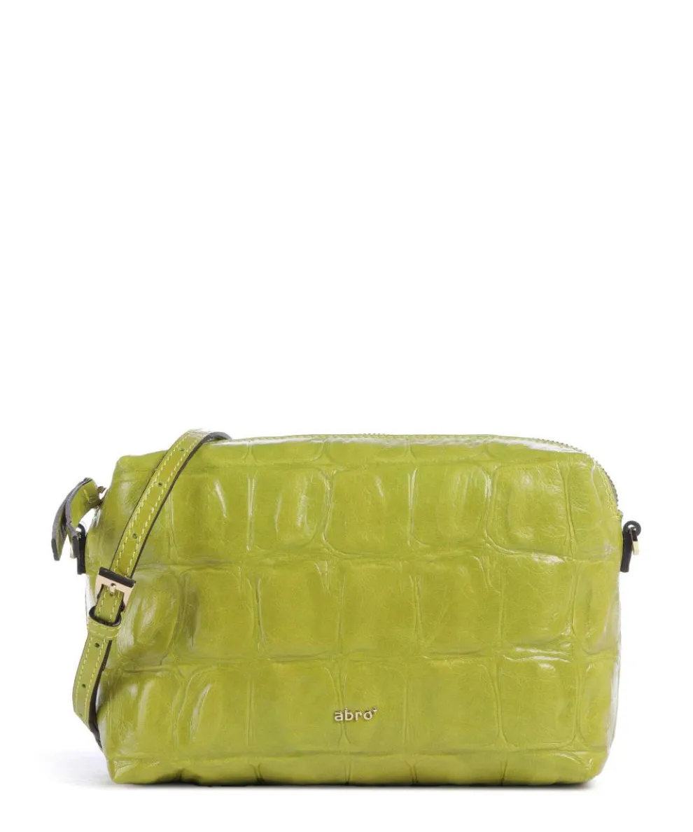 Maxi Cocco Kaia Crossbody bag embossed cow leather light green