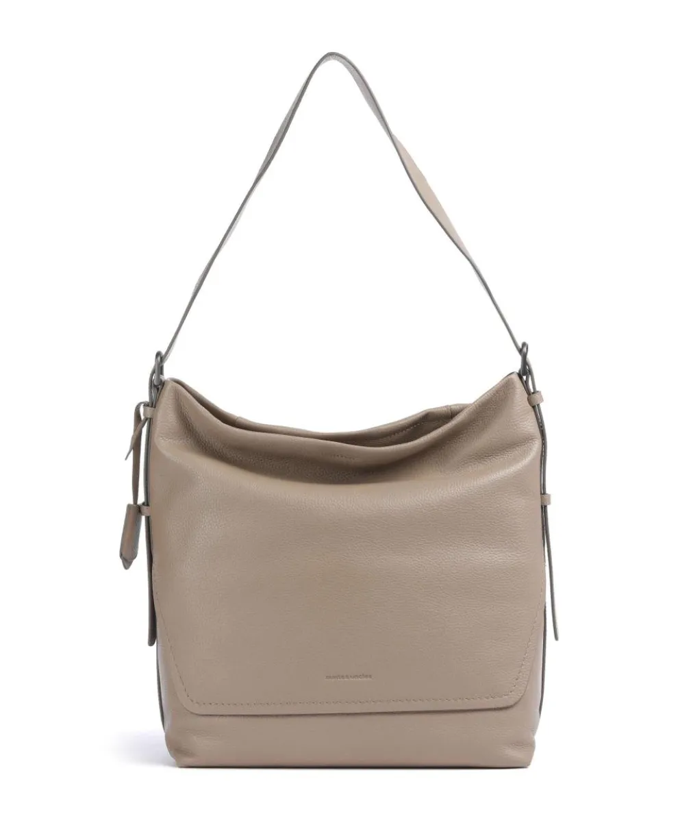 Philocalists Ally Hobo bag grained cow leather beige