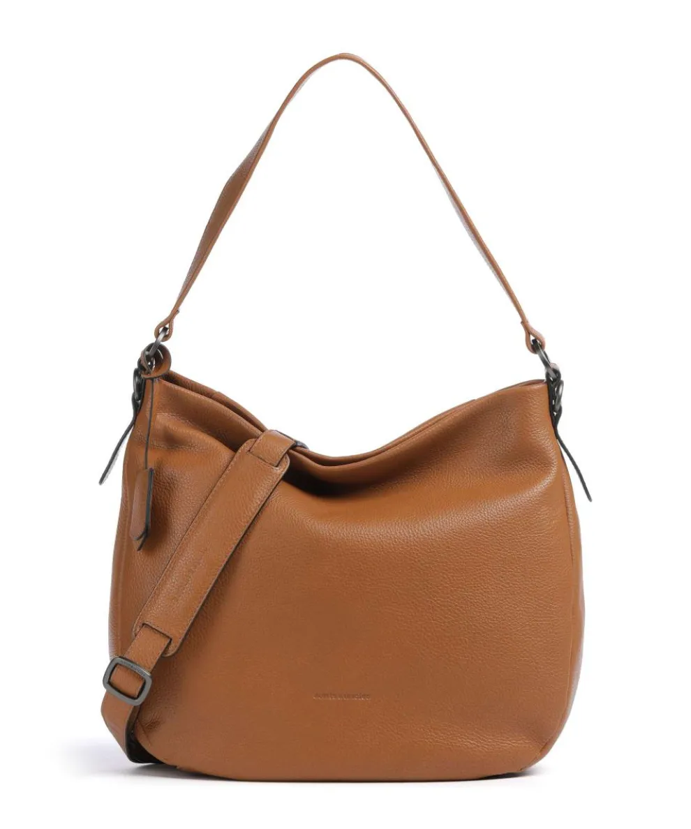 Philocalists Darling Hobo bag grained leather brown