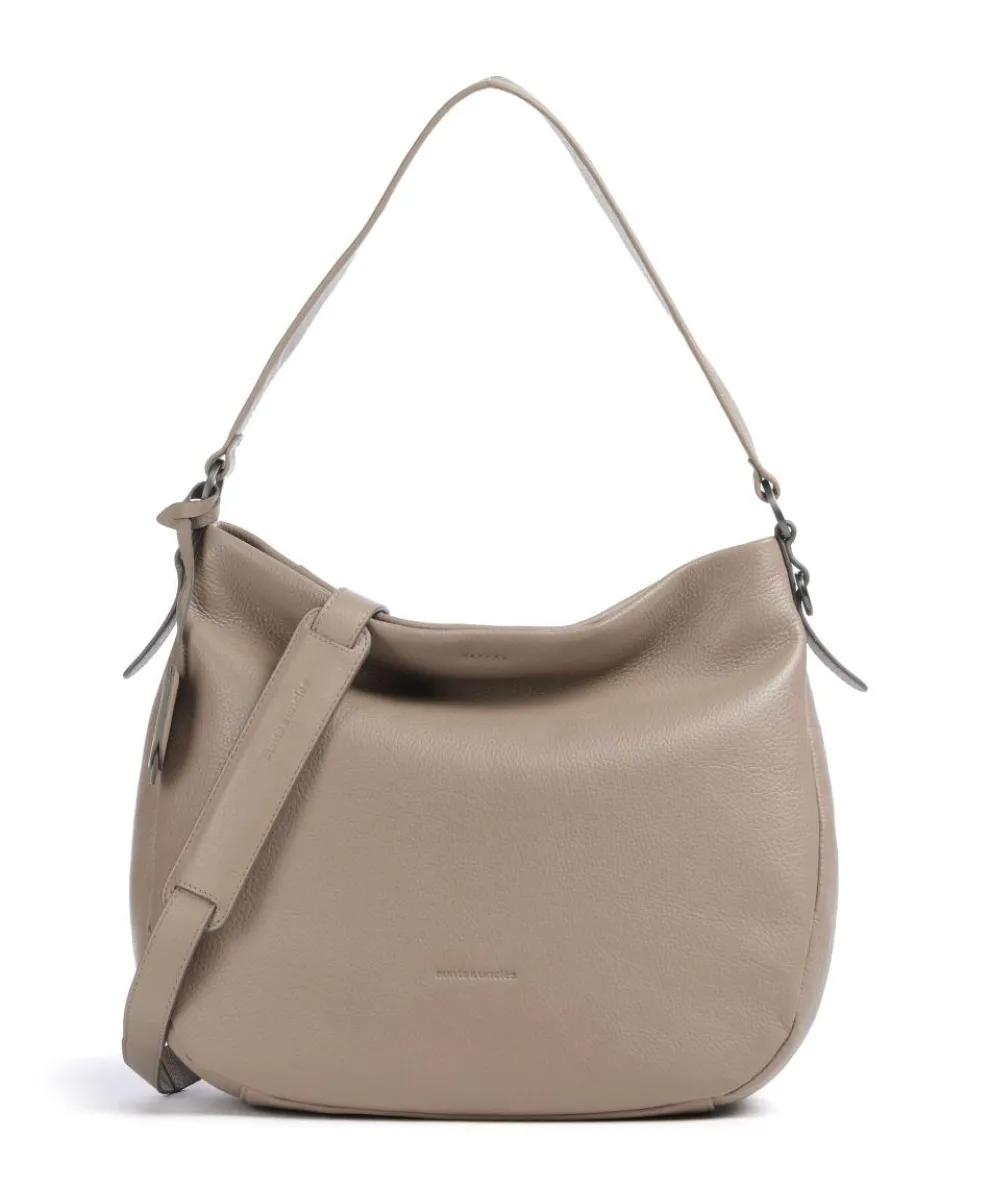 Philocalists Darling Hobo bag grained leather beige