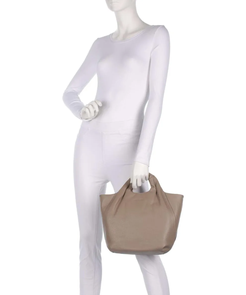 Philocalists Dearie Handbag grained leather light brown