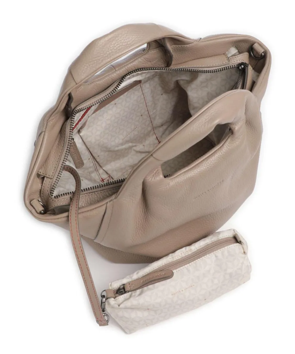 Philocalists Dearie Handbag grained leather light brown