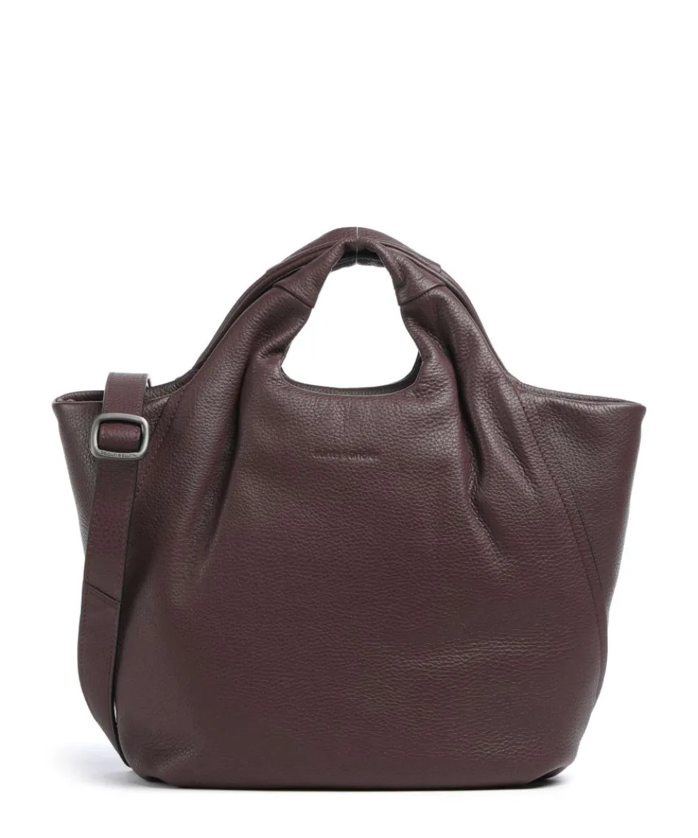 Philocalists Dearie Handbag grained leather wine