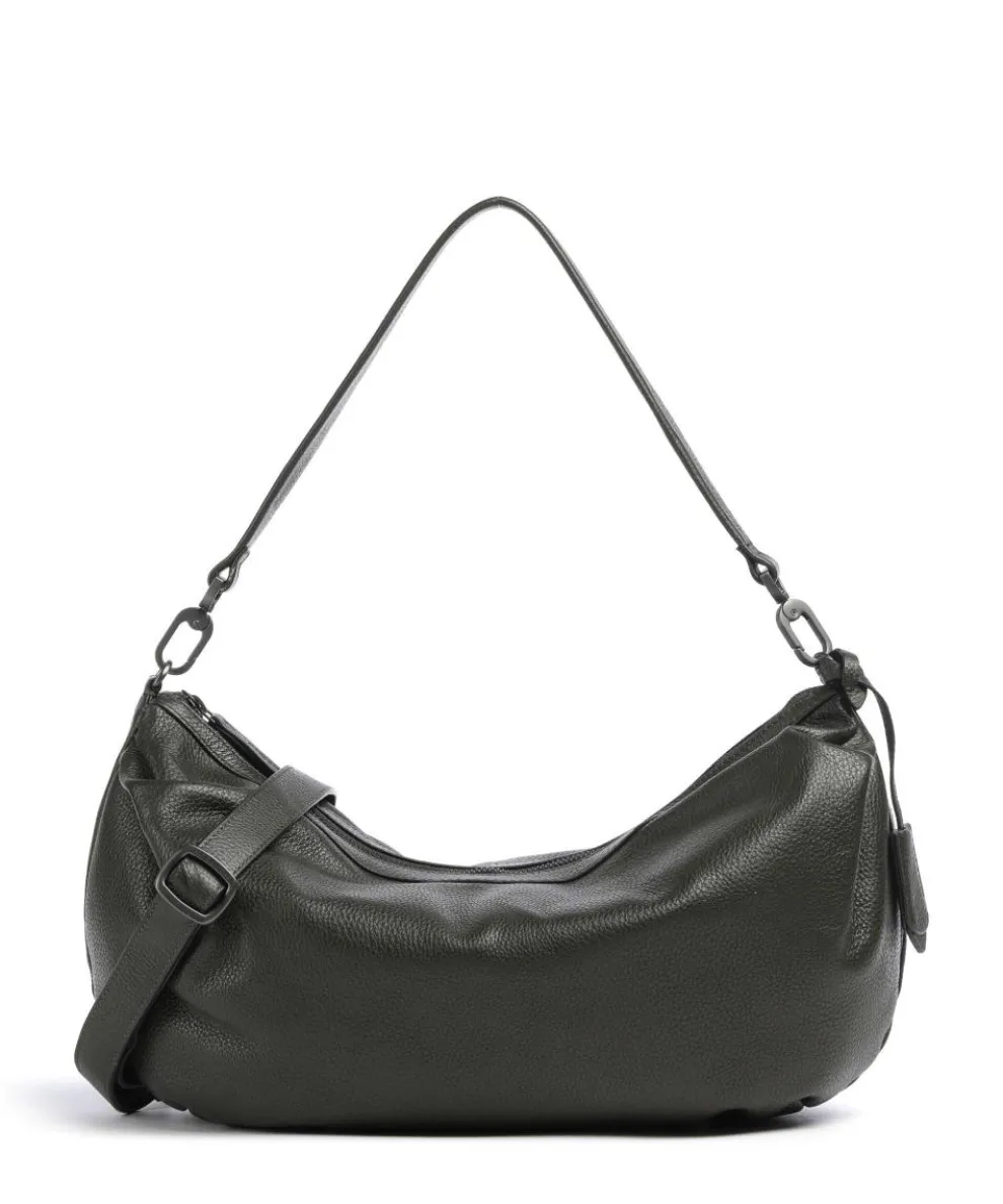 Philocalists Dewdrop Hobo bag grained leather khaki