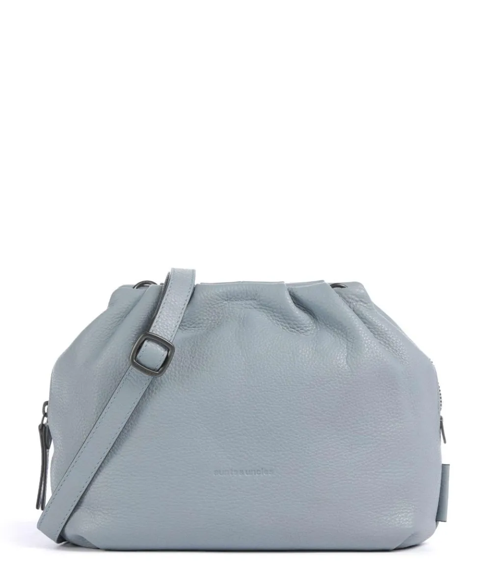 Philocalists Honey Crossbody bag grained leather light blue