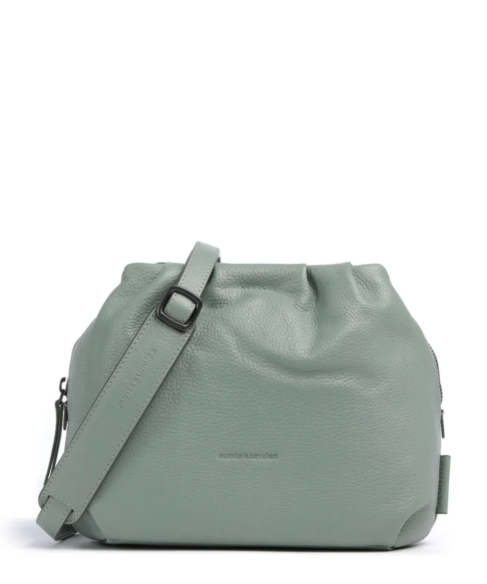 Philocalists Honey Crossbody bag grained leather greygreen