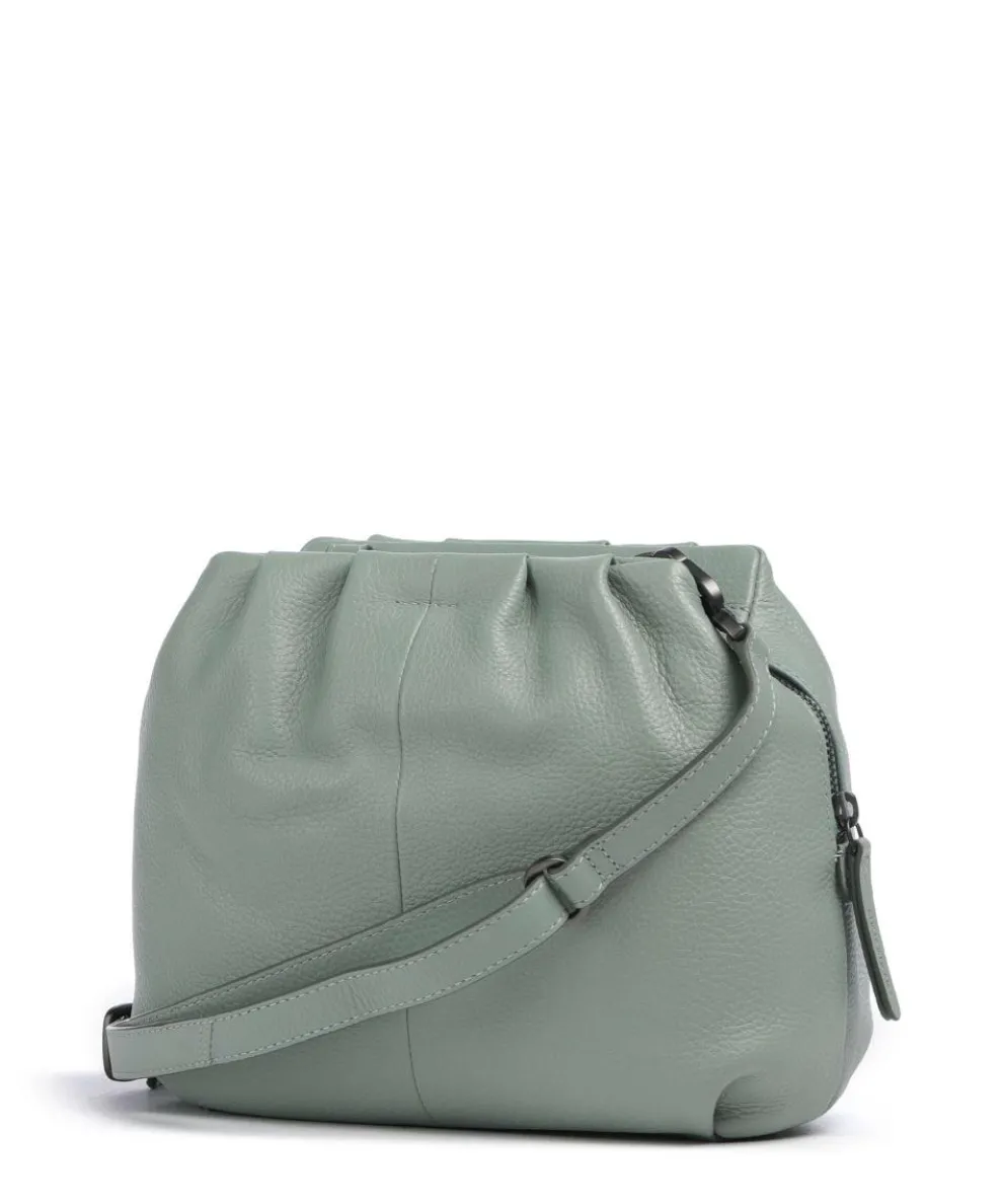 Philocalists Honey Crossbody bag grained leather greygreen