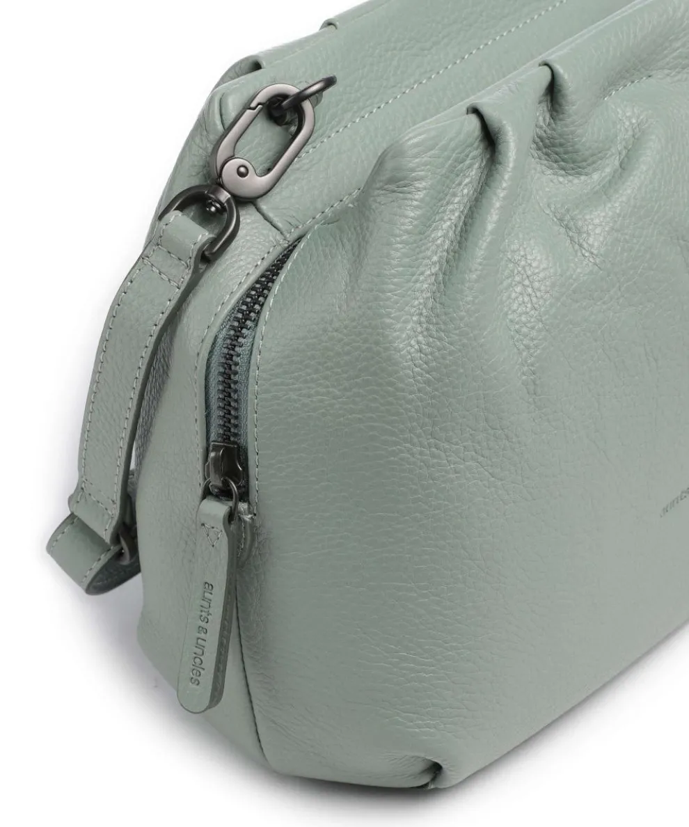 Philocalists Honey Crossbody bag grained leather greygreen