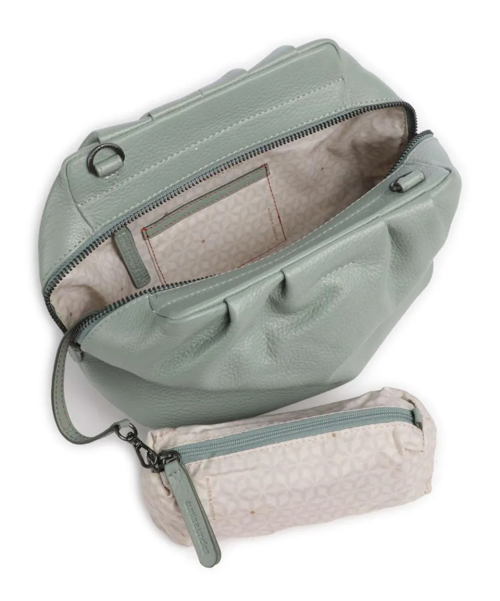Philocalists Honey Crossbody bag grained leather greygreen