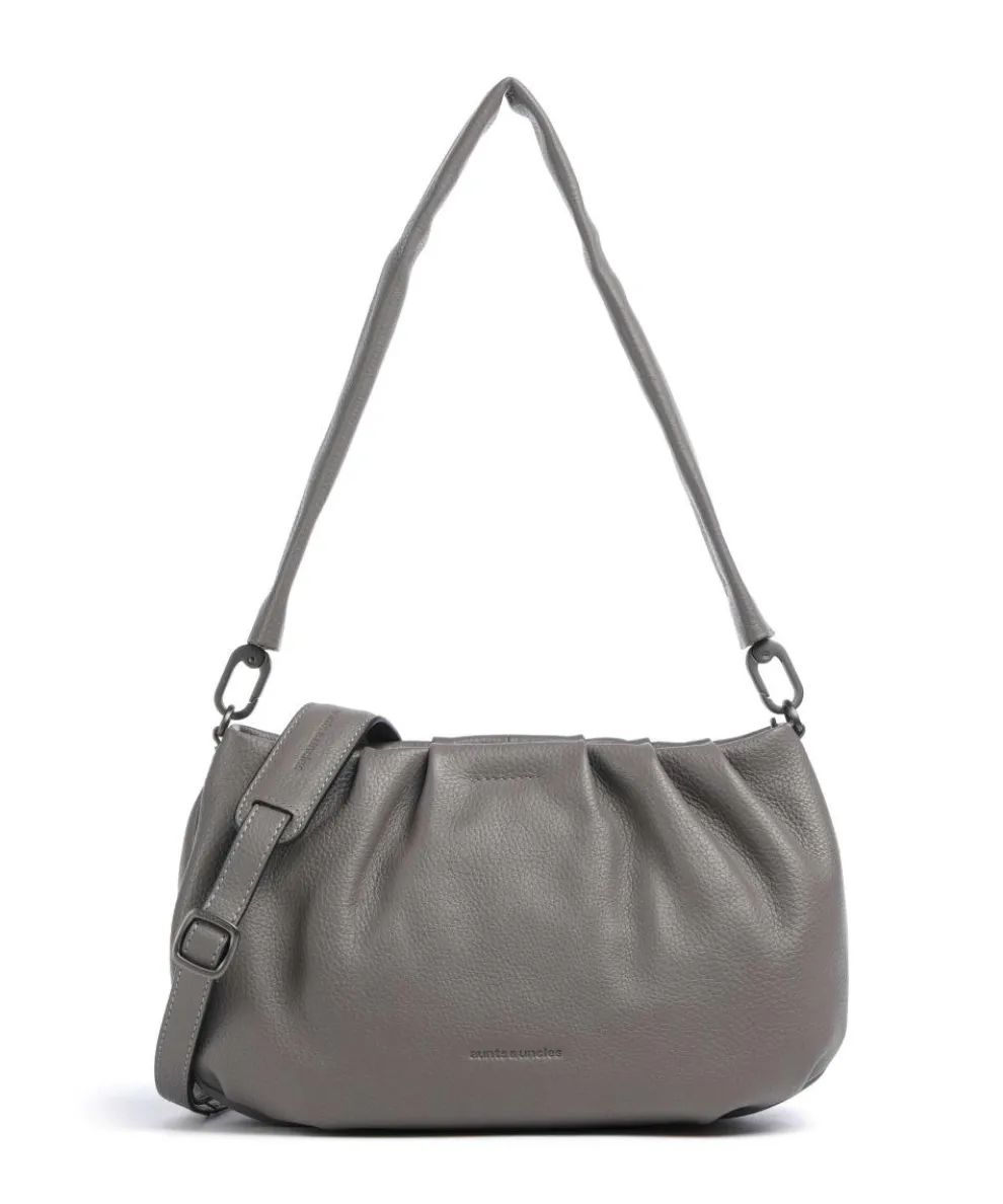 Philocalists Pearl Shoulder bag grained leather grey