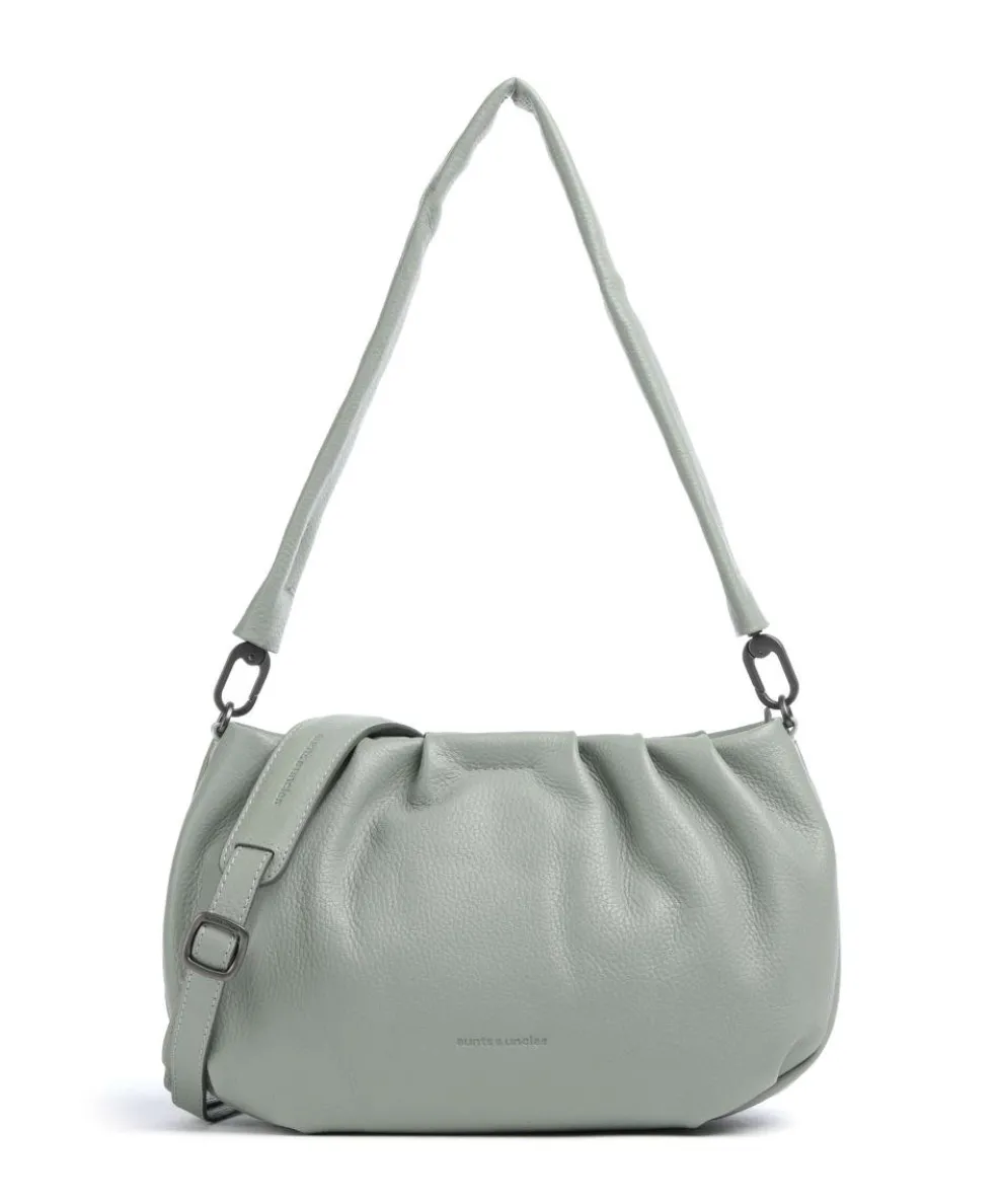 Philocalists Pearl Shoulder bag grained leather green-blue