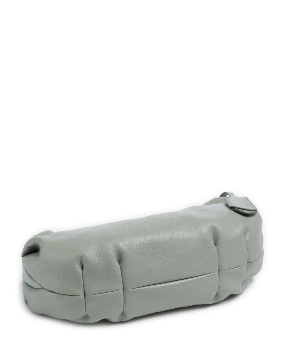 Philocalists Sparkle Hobo bag grained leather greygreen