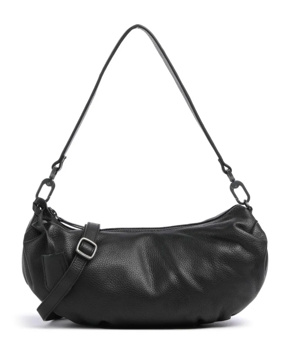 Philocalists Sparkle Hobo bag grained leather black