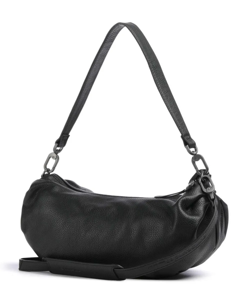 Philocalists Sparkle Hobo bag grained leather black