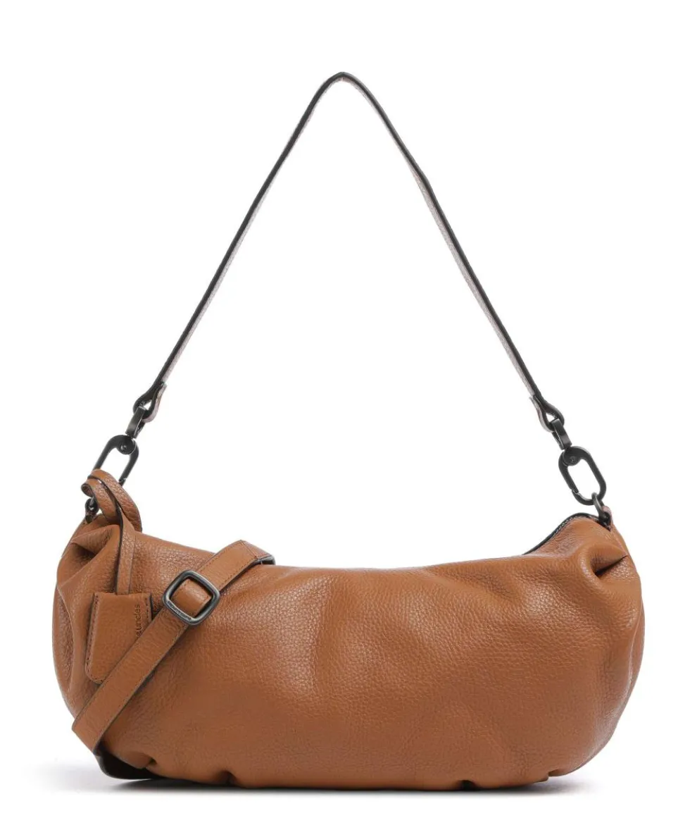 Philocalists Sparkle Hobo bag grained leather brown