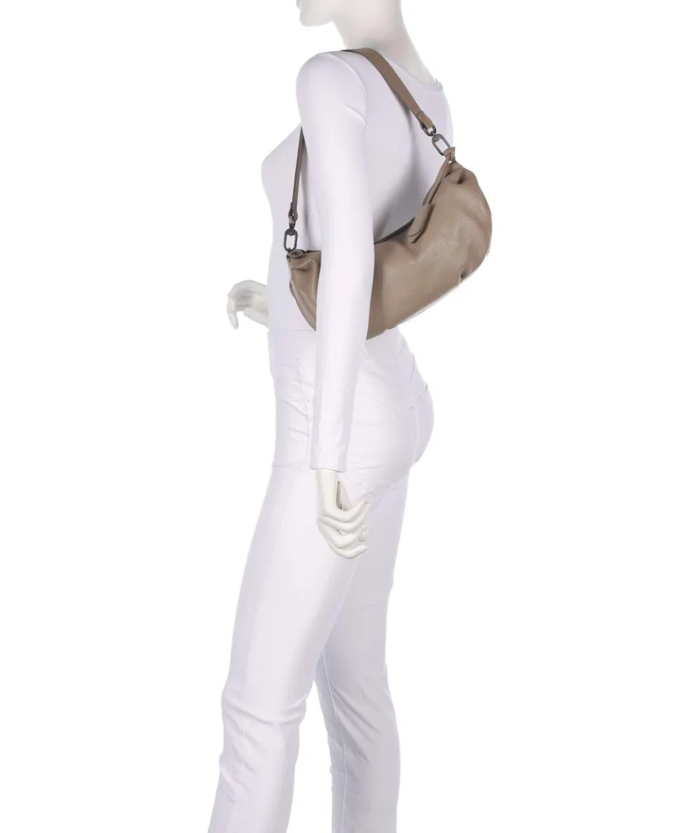 Philocalists Sparkle Hobo bag grained leather beige