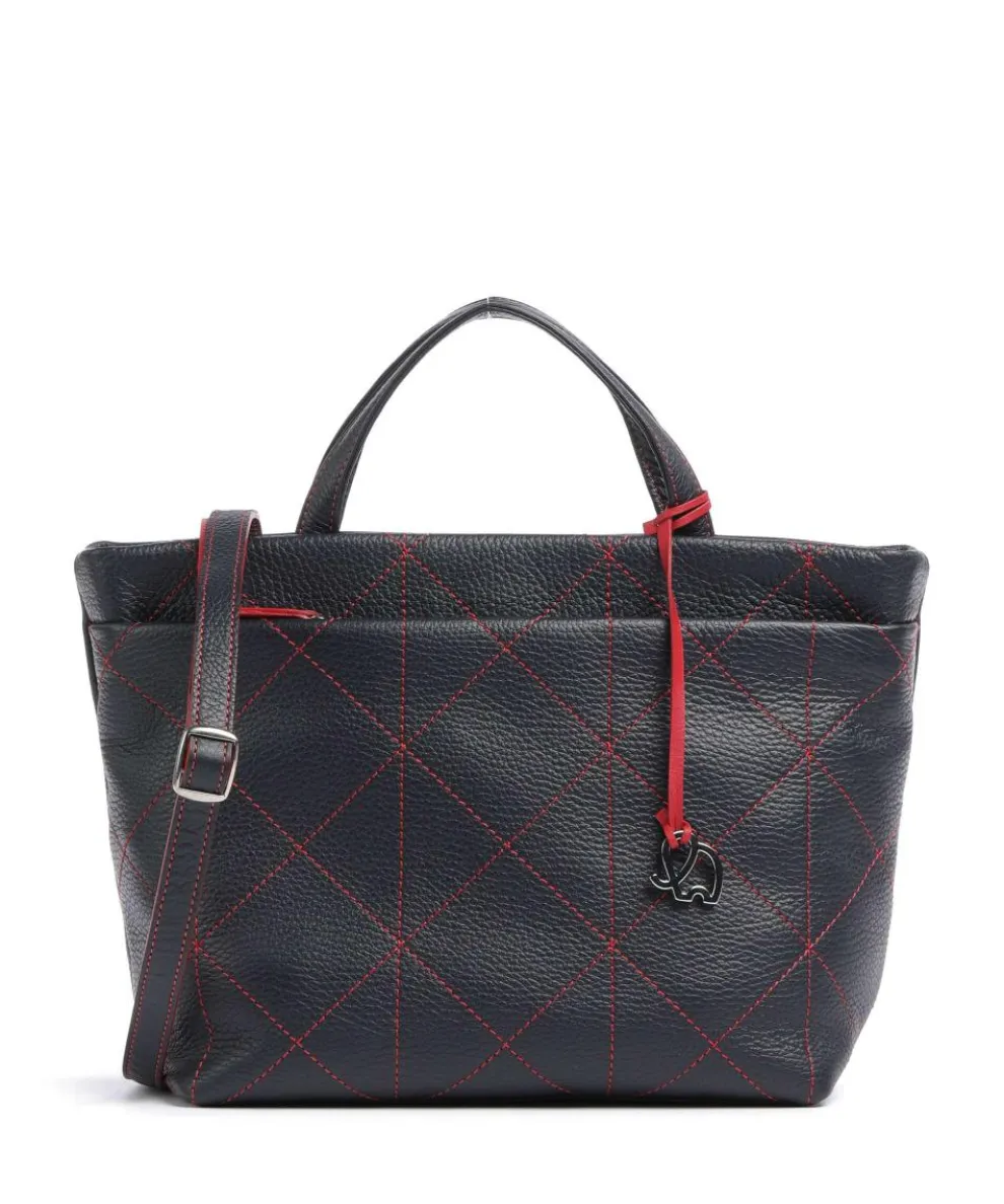 Pienza Handbag grained leather dark blue