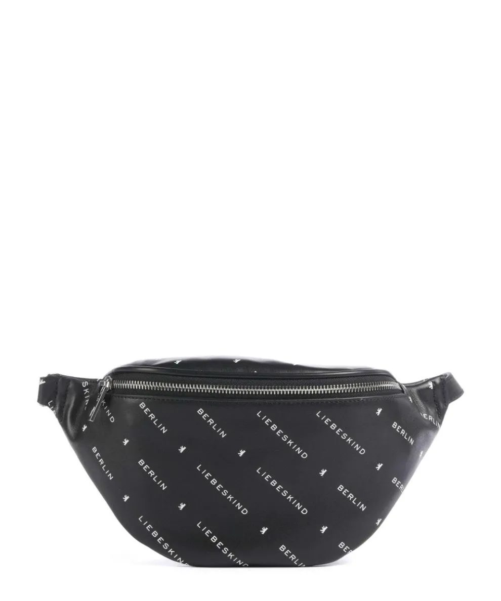 Monogram Soft Nappa M Fanny pack fine grain leather black