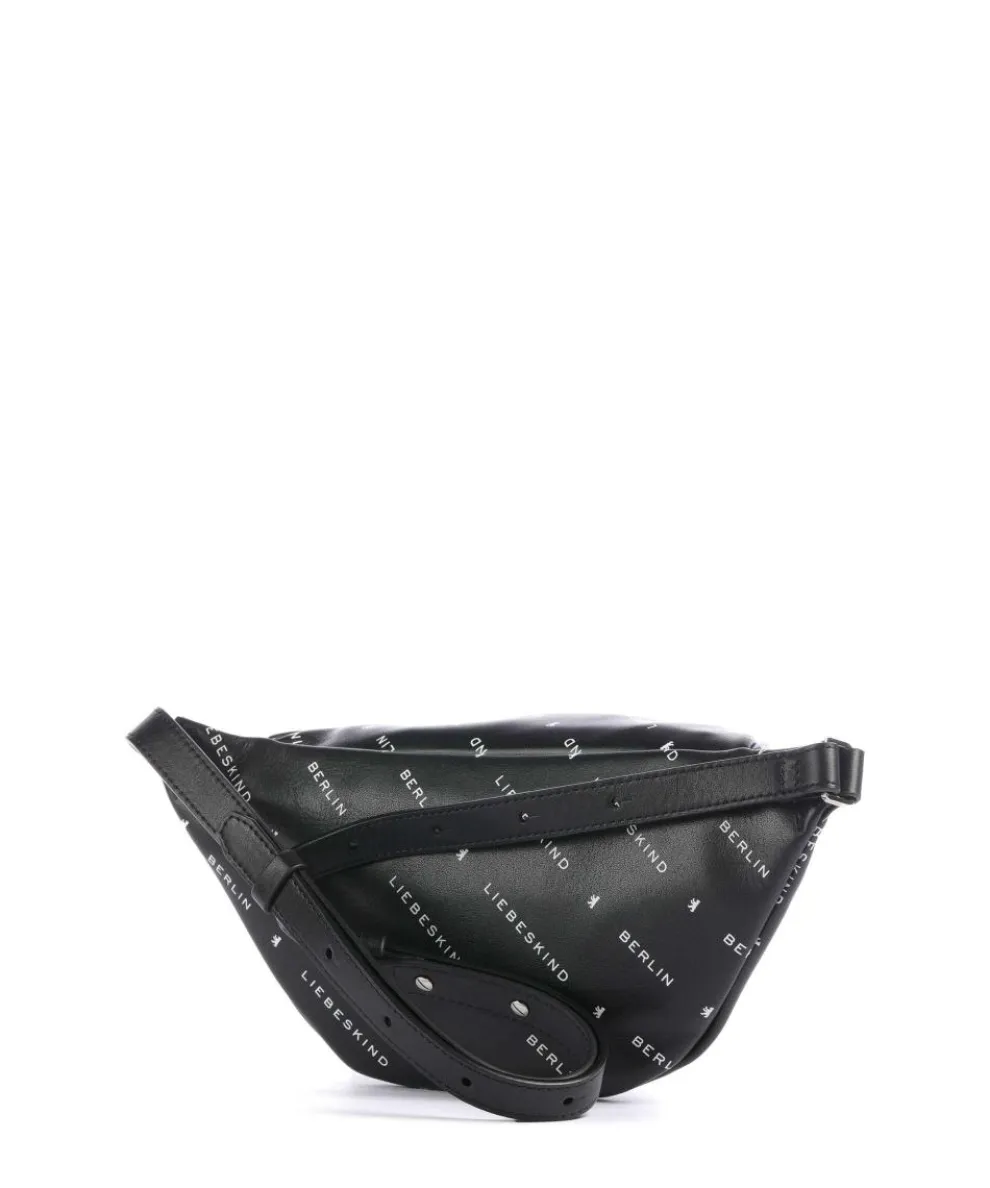 Monogram Soft Nappa M Fanny pack fine grain leather black