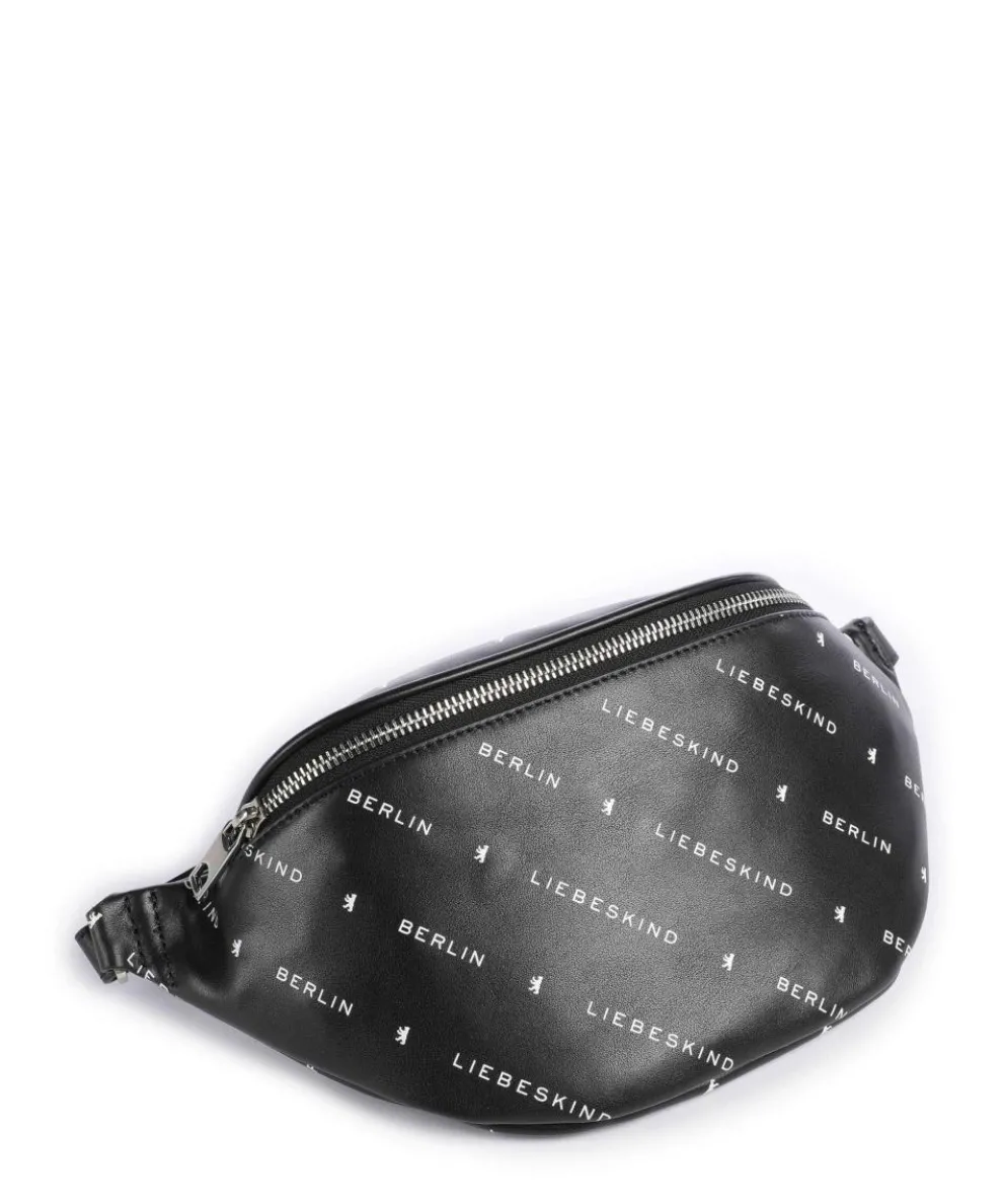 Monogram Soft Nappa M Fanny pack fine grain leather black