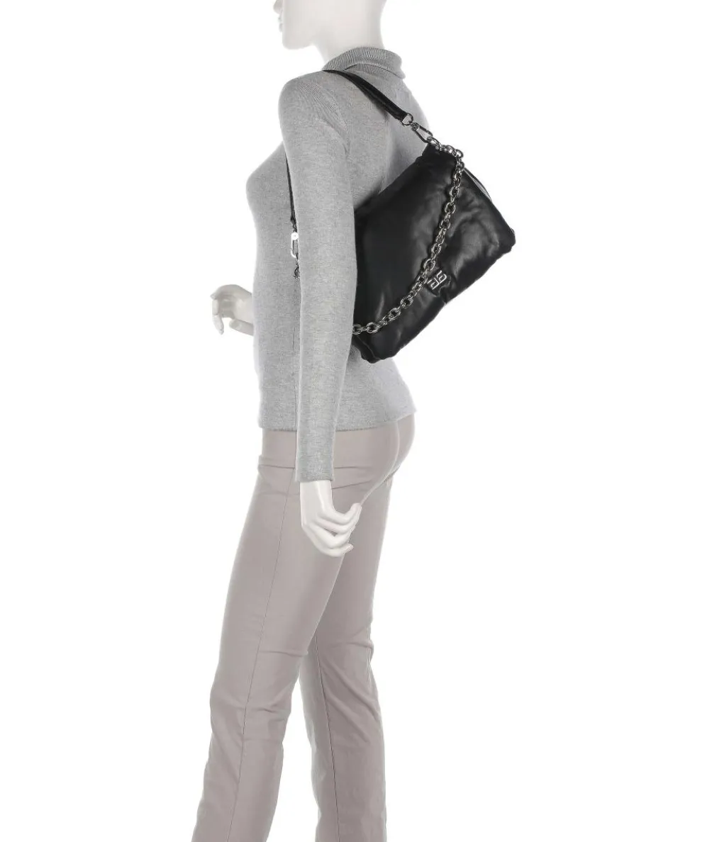 Piuma_Lucido Puffer Shoulder bag fine grain cow leather black