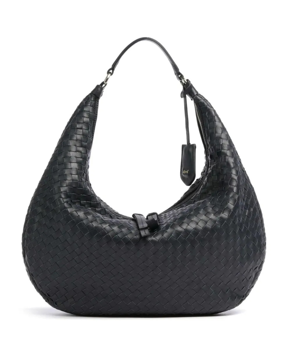 Piuma Nana Hobo bag lamb leather navy