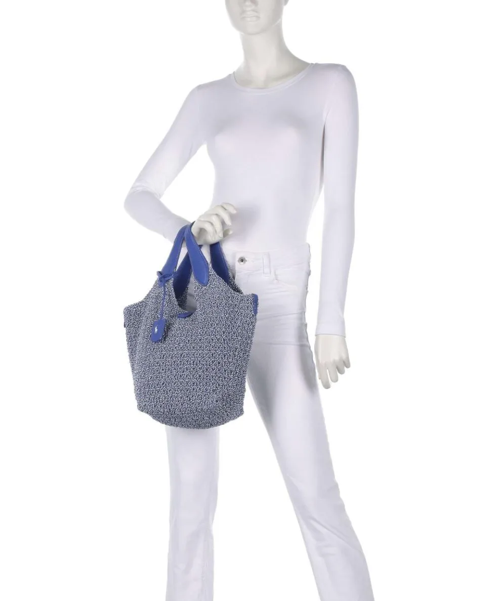 Play Medium Handbag cotton blue/white
