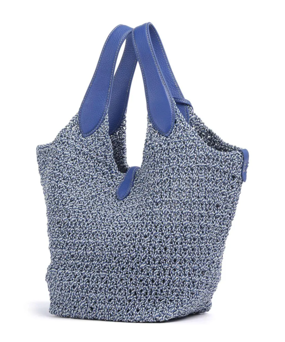 Play Medium Handbag cotton blue/white