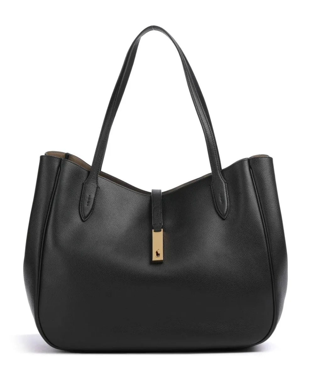 ID Collection Medium Tote bag fine grain cow leather black