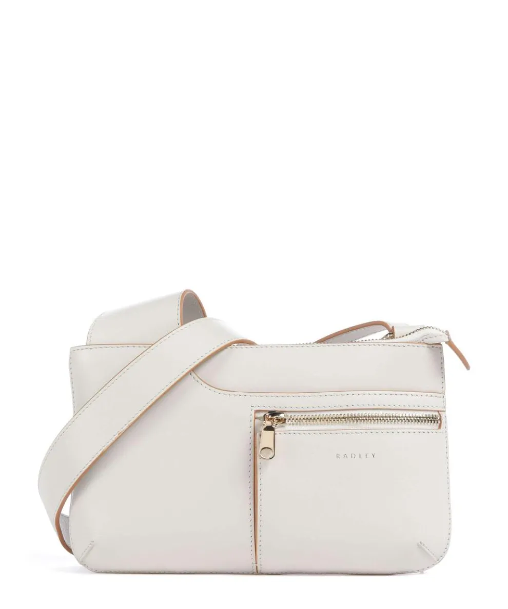 Pockets Icon Crossbody bag fine grain cow leather ivory