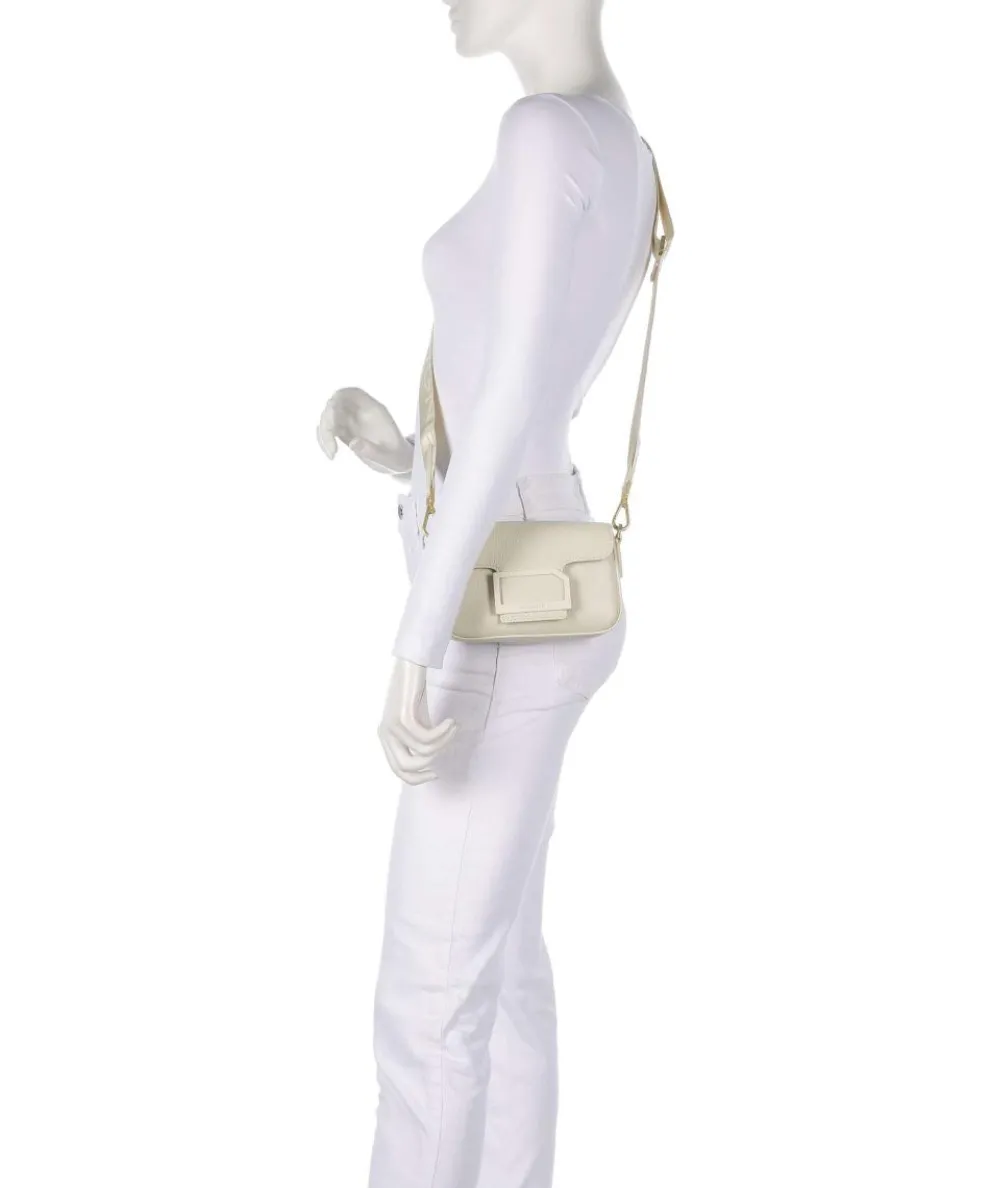 Pontresina Neve Nera Crossbody bag grained cow leather ivory