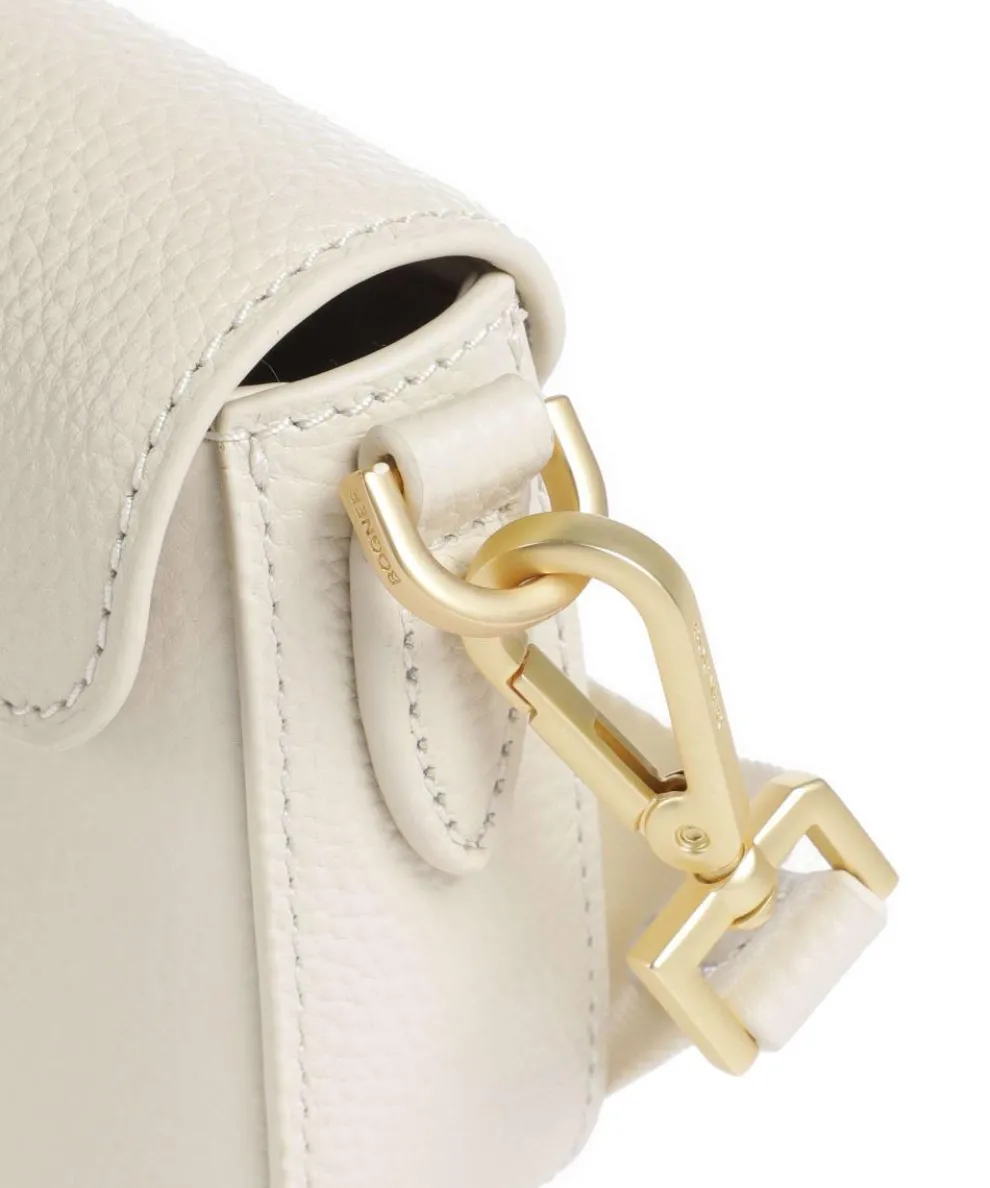 Pontresina Neve Nera Crossbody bag grained cow leather ivory