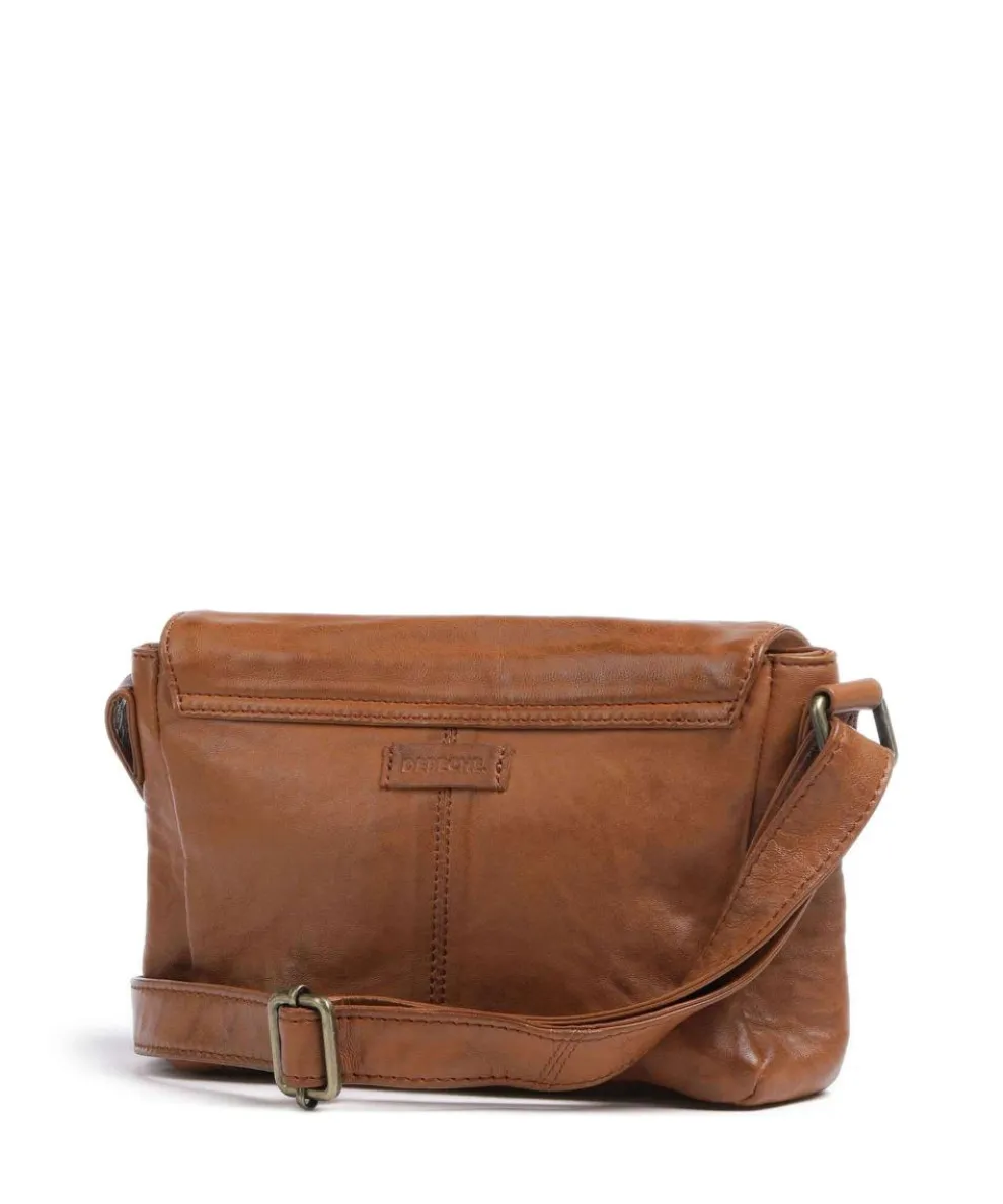Power Field Crossbody bag sheepskin leather cognac