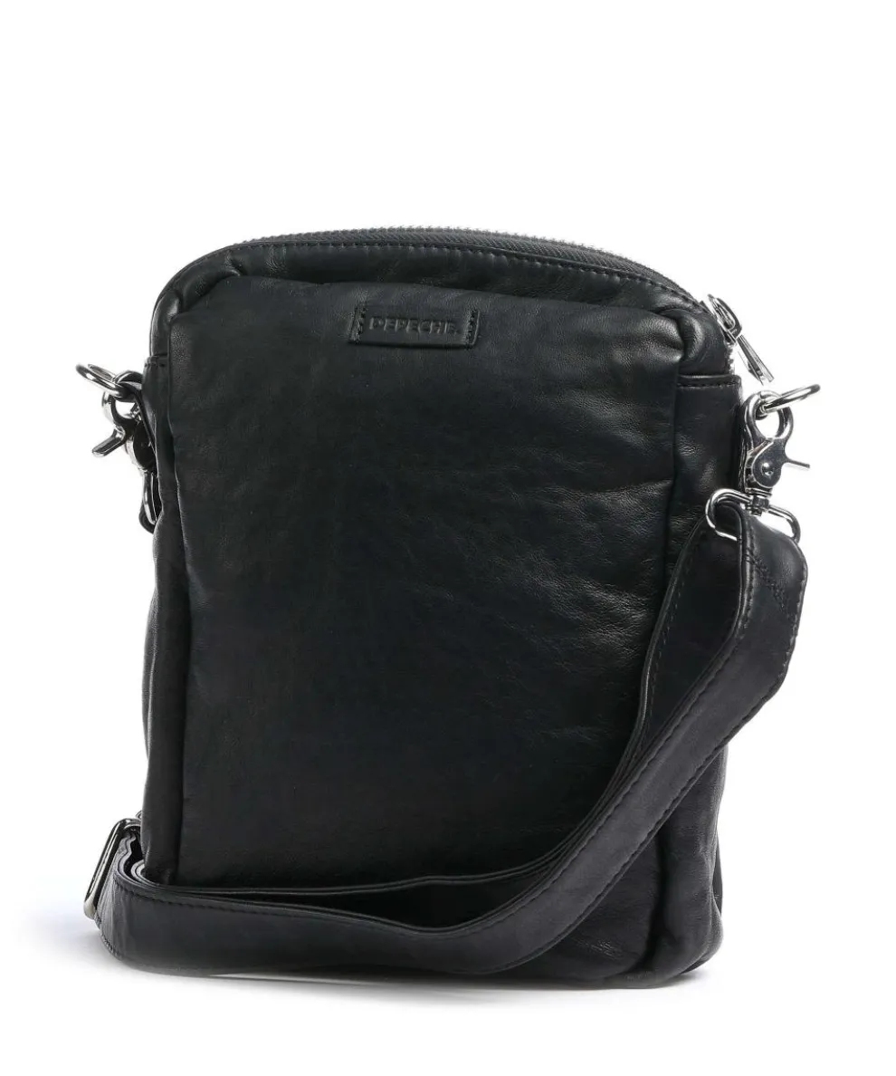 Power Field Crossbody bag sheepskin leather black