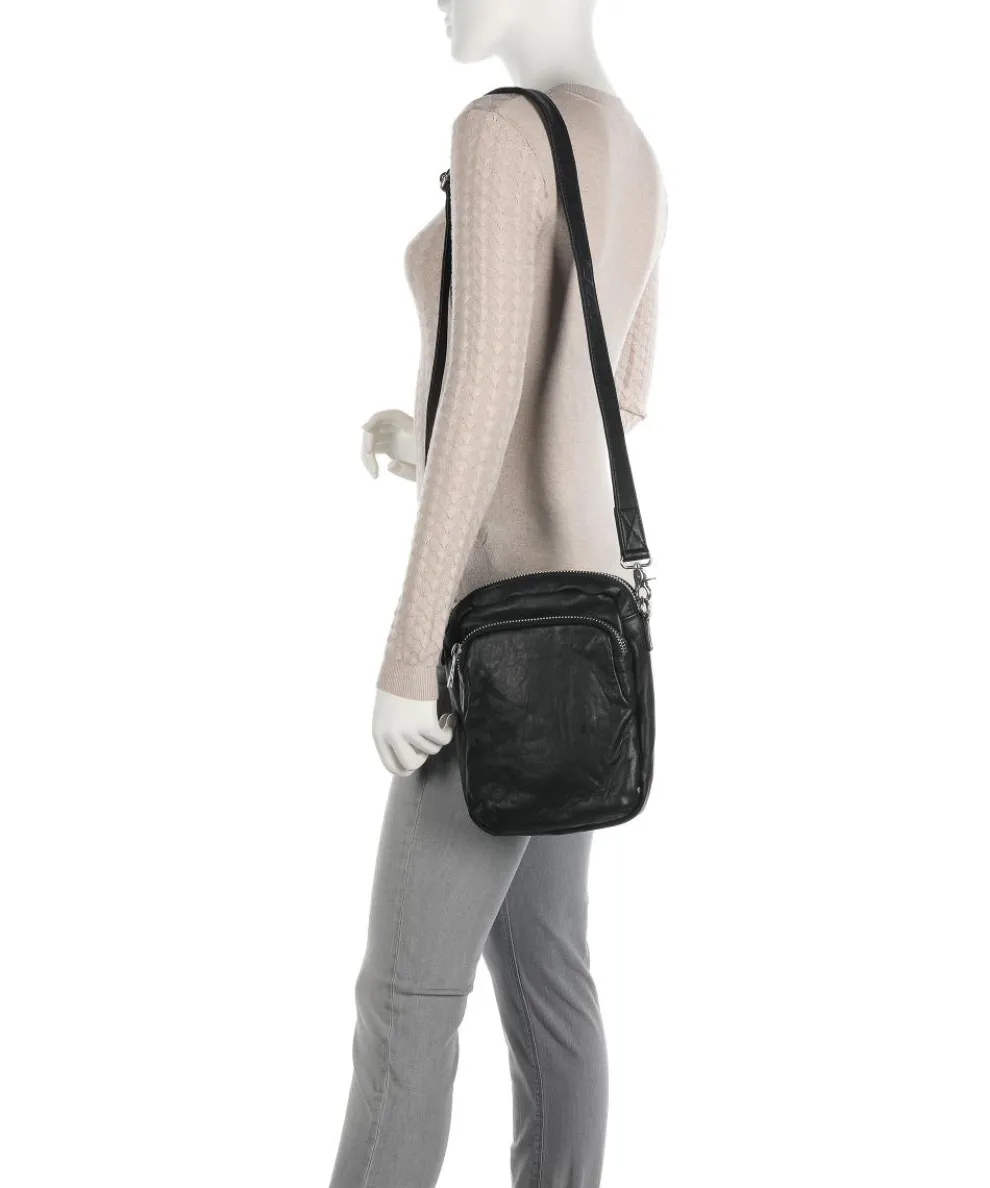 Power Field Crossbody bag sheepskin leather black