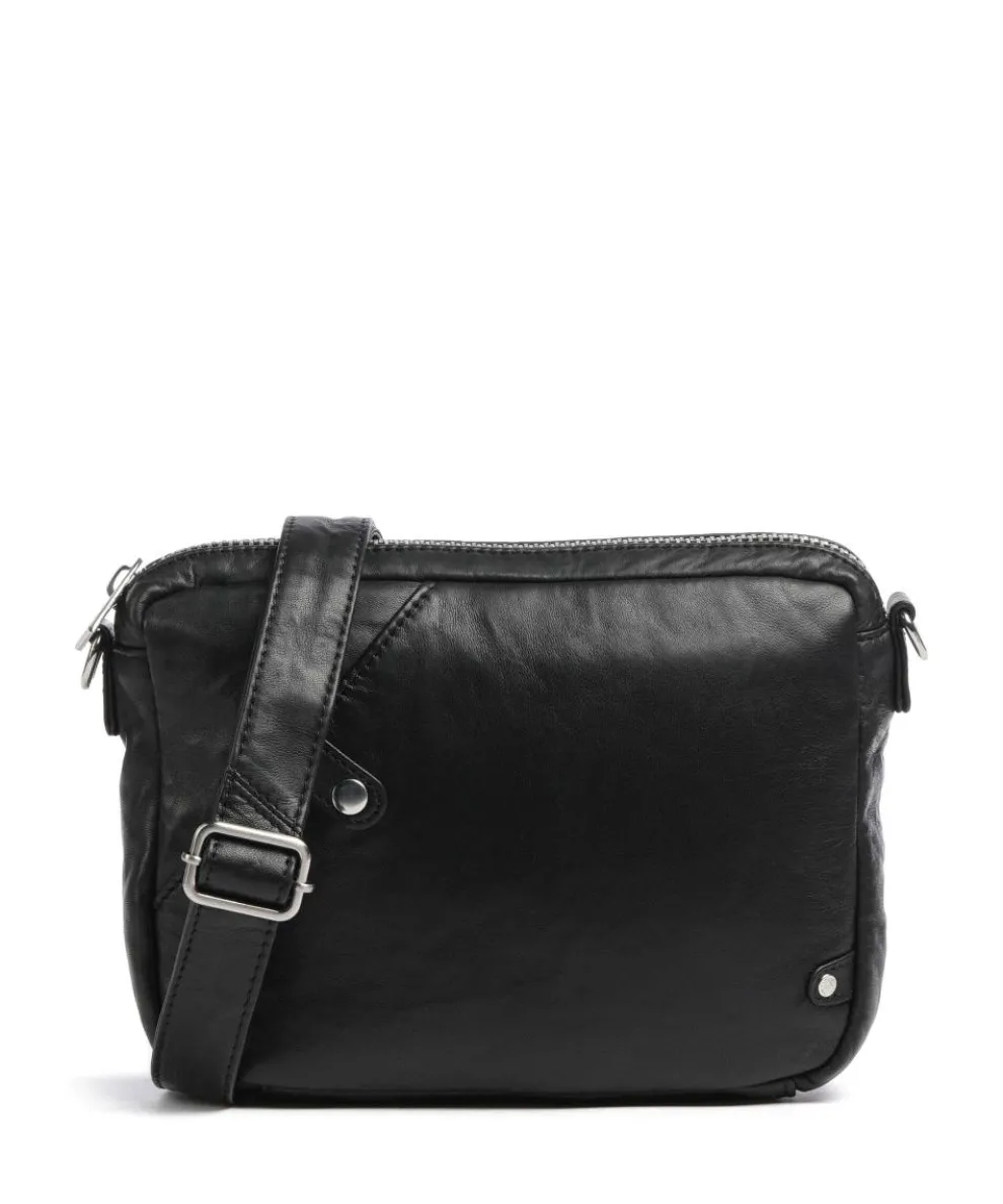 Power Field Crossbody bag sheepskin leather black