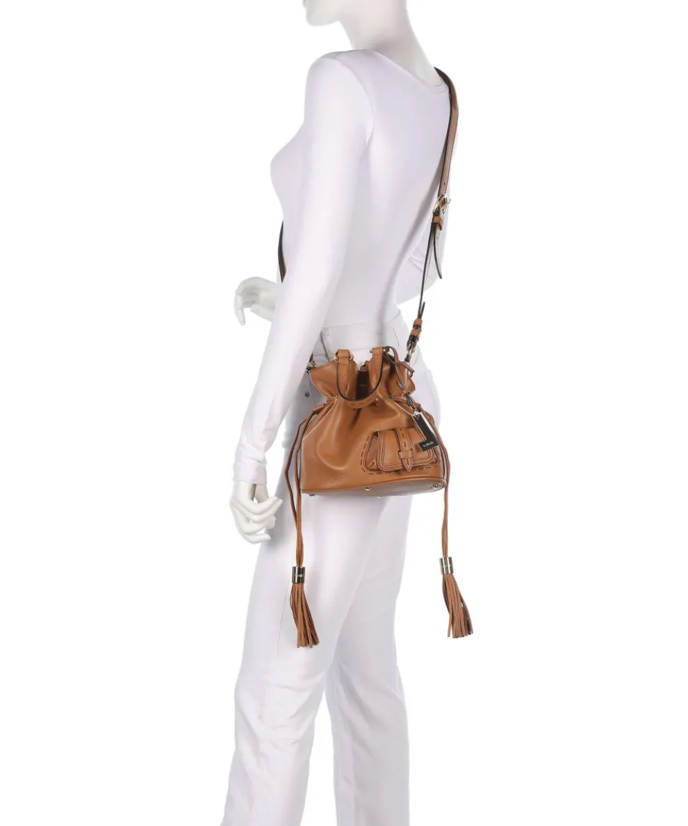 Premier Flirt S Bucket bag grained cow leather camel