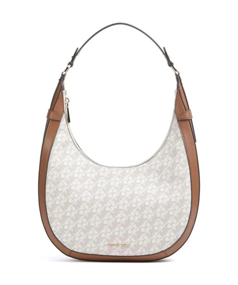 Preston Hobo bag canvas ivory/brown