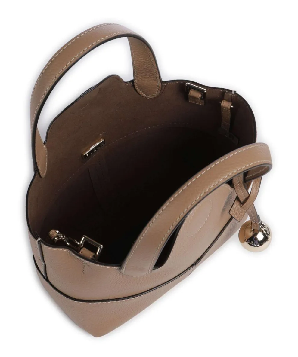 Primrose Mini Crossbody bag grained leather light brown