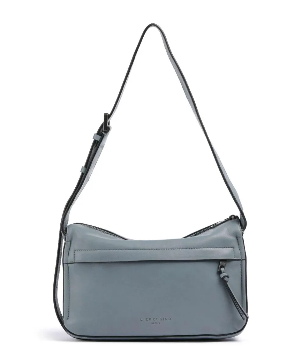 Sky Sheep Natural S Shoulder bag sheepskin leather blue-grey