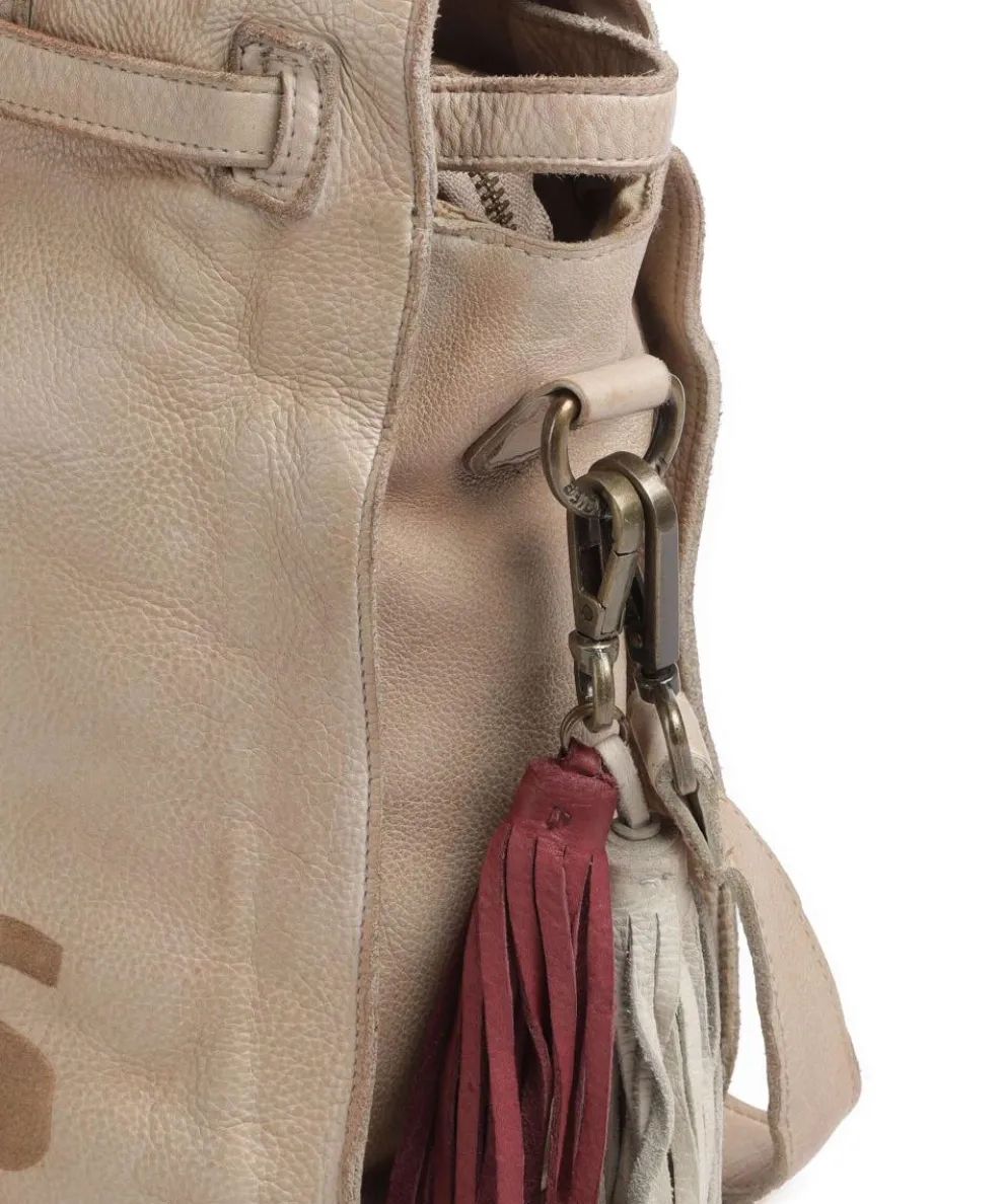 Beethovenplatz 1 Handbag grained cow leather beige