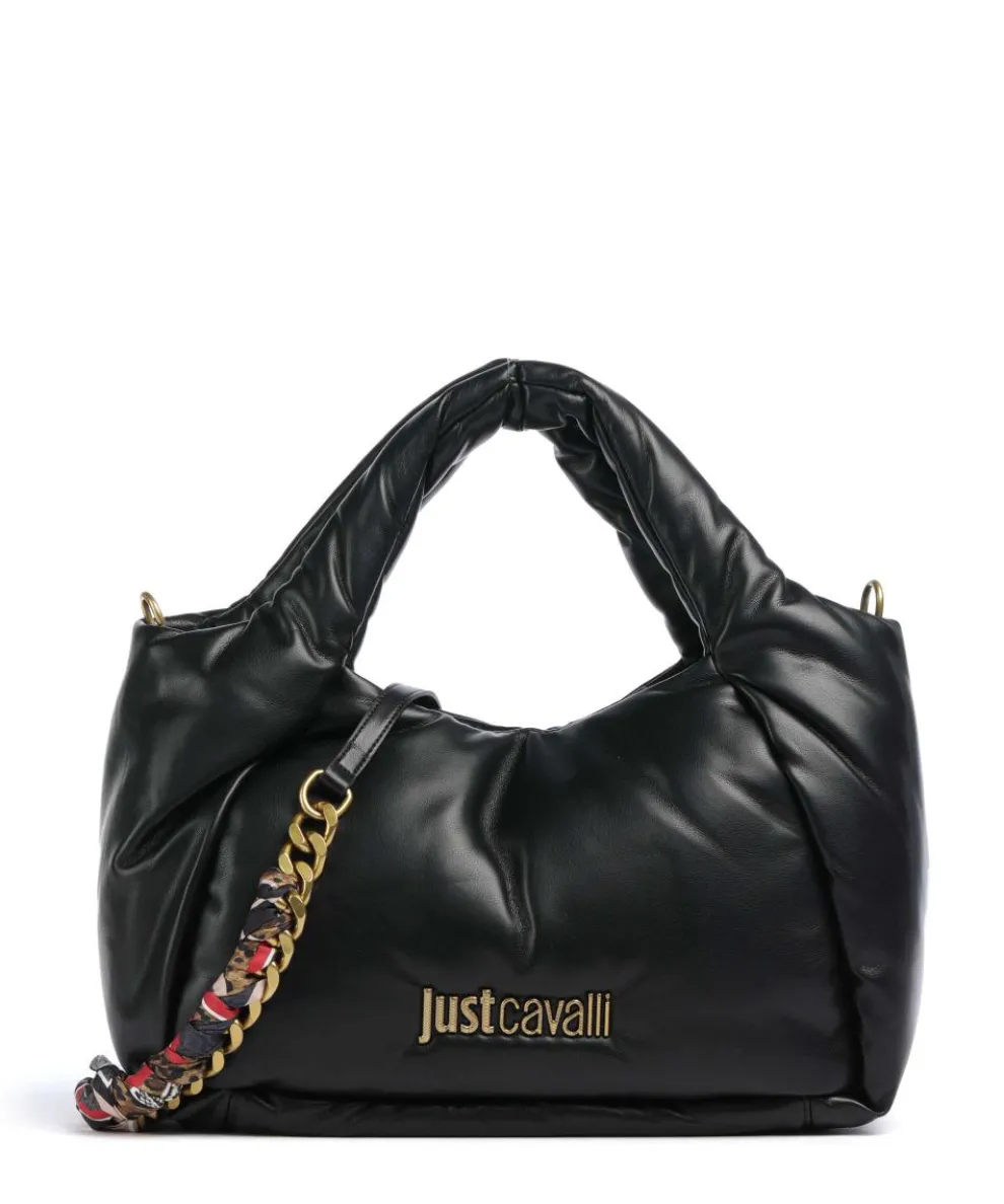Puffy Foulard Handbag imitation leather black
