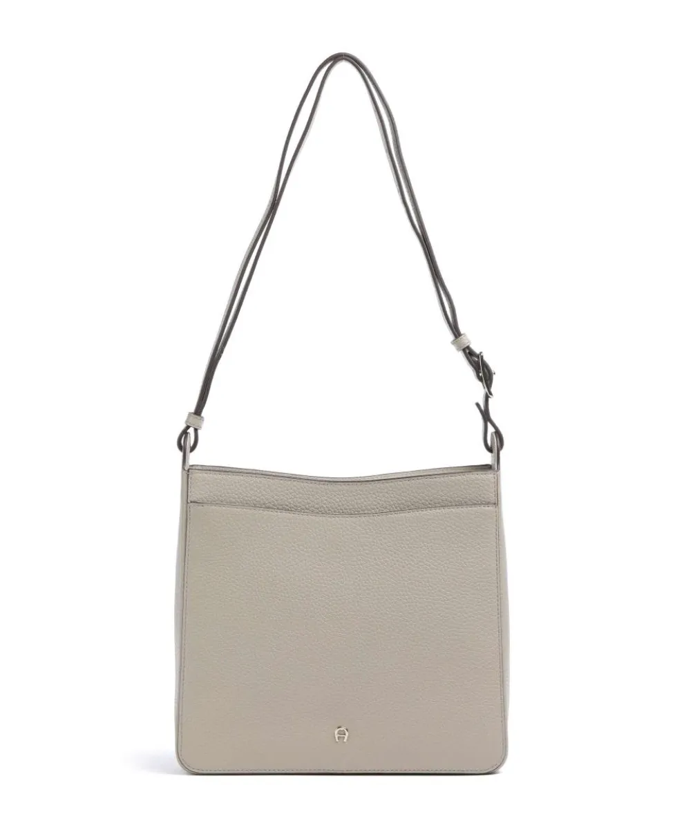 Pura M Shoulder bag grained cow leather beige