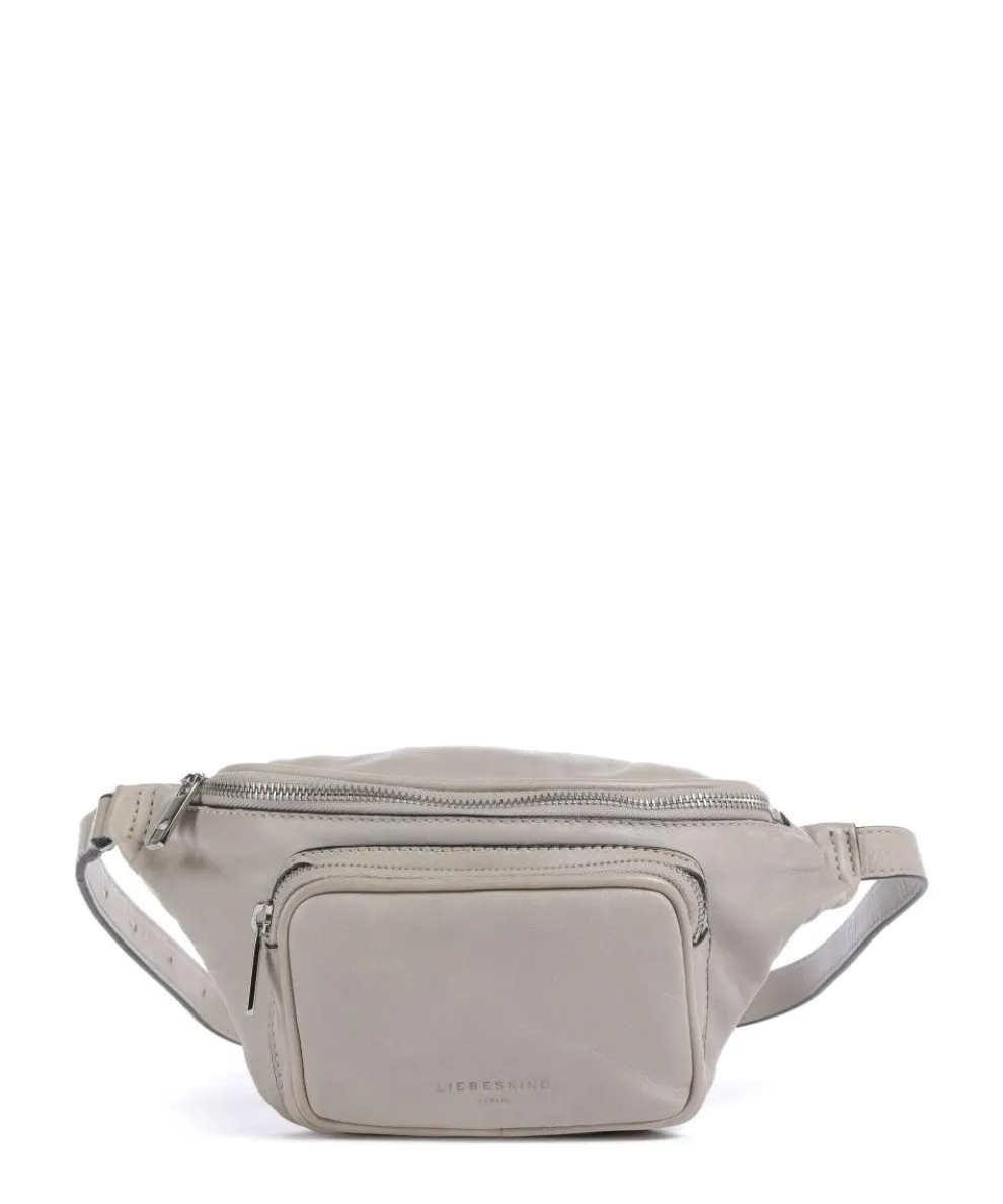 Lila Sheep Natural M Fanny pack sheepskin leather grey