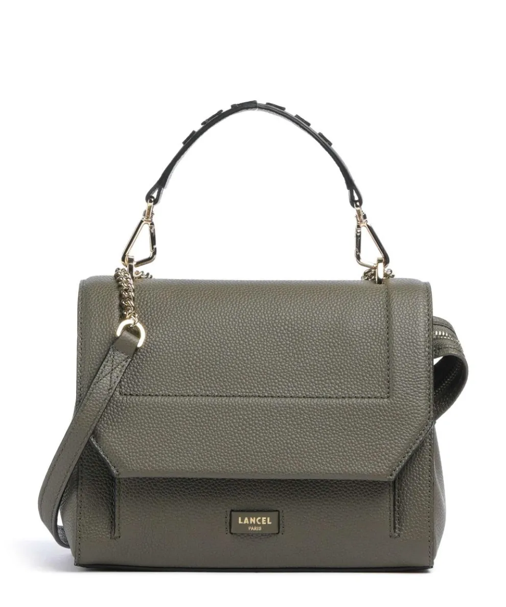 Ninon M Shoulder bag grained cow leather khaki