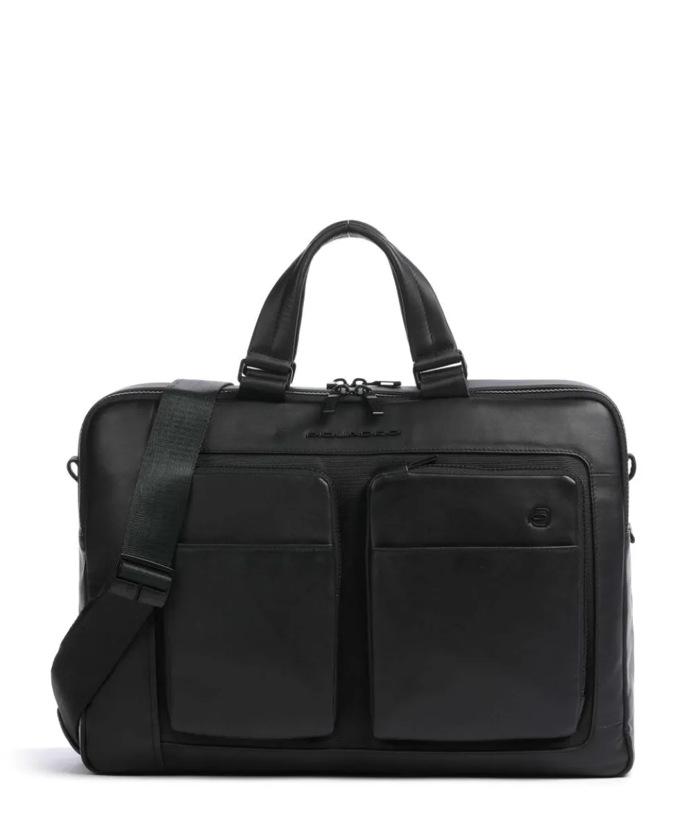 Liko Laptop bag 15″ fine grain leather black
